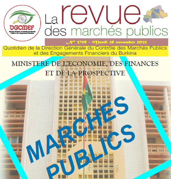 REVUE DES MARCHES PUBLICS, N°3758